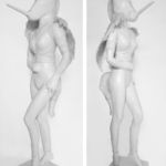 Saviour Machine, is een verwijzing naar de mythische figuren Pegasus, Unicorn en Amazonas. Ze is een '3' eenheid van deze strijdlustige, dappere, eerzuchtige, vrouwlijke, wellustige en toch maagdelijke, vertegenwoordiger van het goddelijke en het onoverwinnelijke. Of wel de reddende engel, tegen wil en dank................................. Saviour-Machine-sculptuur-Marit-Otto