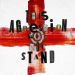 This Agression (Will Not Stand) - 2019- verbal no.17. letter, bullseye en acrylverf- 30/30cm This Aggression (Will not stand)-2019-verbal-no-17-30/30 cm- marit-otto
