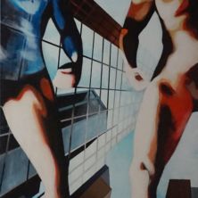 Metropolieten 2015 Metropolieten-acryl-op-canvas-beeldende-kunst-Marit-Otto